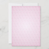 Pink Duck Baby shower Invitation Kaart (Achterkant)