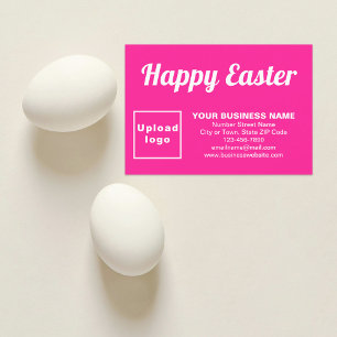 Pink Easter Business Flat Wenskaart Kaart