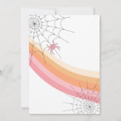 Pink Éffrayant Un Halloween Invitation Anniversair (Dos)