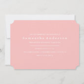 Pink Elegance 3 Photo Graduation Invitation (Dos)