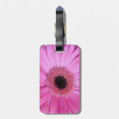 Pink Elegant Gerbera Daisy Bagagelabel (Achterkant verticaal)
