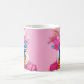 Pink Elegant Peacock Mug (Centre)