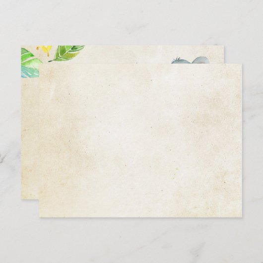 Pink Elephant Baby shower - Breng een boek insert Uitnodiging Briefkaart (Voorkant / Achterkant)