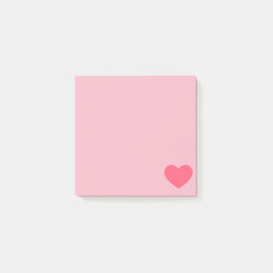 Pink Emoji Heart Post-it® Notes