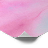 PINK EN BLAUWE MARBLED ACHTERGROND POSTER (Hoek)
