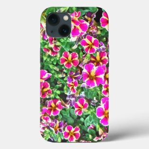 PINK EN CREAM COLORED PETUNIAS iPhone 13 HOESJE