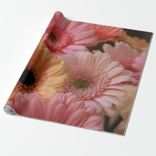 PINK- EN GEEL-STROMEN IN DICHTE FOTOGRAFIE CADEAUPAPIER