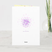 PINK en GOLD Happy Birthday | Bewerkbaar Kaart (Achterkant)