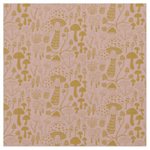 Pink- en Gold-paddenstoel Stof