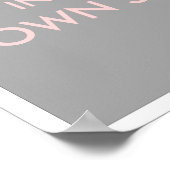 PINK EN GRAY ZIJN GEMAKKELIJK EEN TURTLE IN UW EIG POSTER (Hoek)