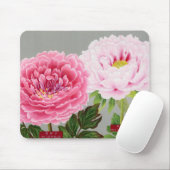 PINK EN GREEN JAPANESE STROMEN Mousepad Muismat (Met muis)