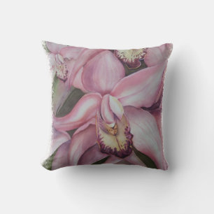 PINK EN PAARSE EXOTISCHE ORCHIDPILLOW KUSSEN