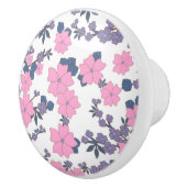 PINK EN PAARSE STROOMPATROON KERAMISCHE KNOP (Rechts)