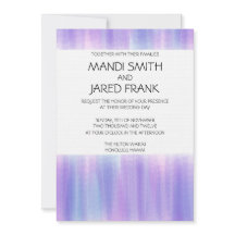 PINK EN PAARSE WATERVERF WEDING INVITATIE