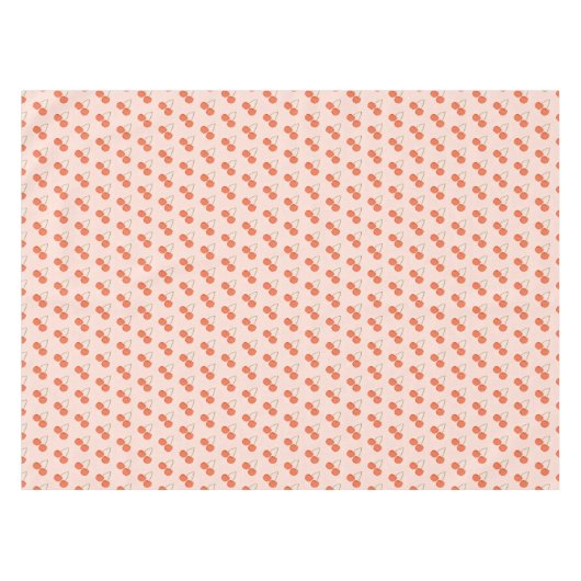 Pink en Red Cherry Fruit Pattern Tafelkleed (Voorkant (Horizontaal))