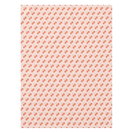 Pink en Red Cherry Fruit Pattern Tafelkleed (Voorkant)
