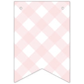 Pink En vichy Bonne Bannière de Bunting Anniversai (Premier drapeau)