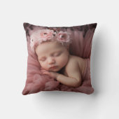 Pink En vichy Rocking Horse Baby Girl Coussin de n (Verso)