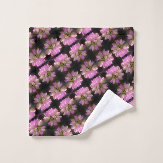 Pink en White Flower Close Up Pattern Bad Handdoek (Wasdoekje)