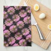 Pink en White Flower Close Up Pattern Theedoek (Quarter Fold)