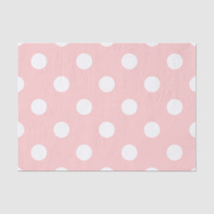 Pink en White Polka Dot Pattern Tissuepapier