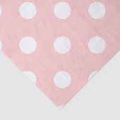 Pink en White Polka Dot Pattern Tissuepapier (Detail)