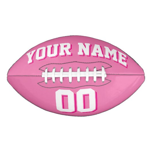  PINK EN WITTE Aangepast Football (Voorkant)