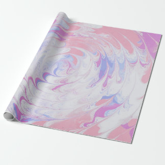PINK EN WITTE ABSTRACTE SCHIJNEN CADEAUPAPIER