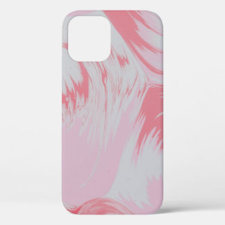 PINK EN WITTE ABSTRACTE SCHIJNEN iPhone 12 HOESJE