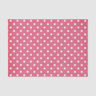 PINK EN WITTE POLKA DOTS TISSUEPAPIER