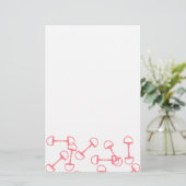 Pink Equestrian Horse Bits Briefpapier (Staand voorkant)
