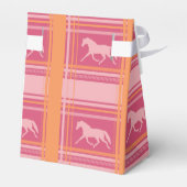 Pink Equestrian Pset Pony Pattern Bedankdoosjes (Achterkant)