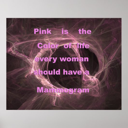 Pink est pour la vie Poster (Devant)