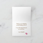 Pink et Brown Ladybug Merci Carte de notes (Intérieur)