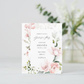 Pink & Eucalyptus Floral Gradual Party (Staand voorkant)