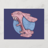 Pink Evil Bunny Briefkaart (Voorkant)