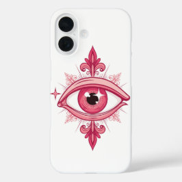 Pink Evil Eye Tattoo Design Sketch iPhone 16 Hoesje