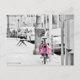Pink Fahrrad Briefkaart