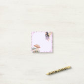 Pink Fairy Memo Pad – betoverende notities Post-it® Notes (Op bureau)