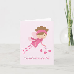 Pink Fairy Valentijnsdag Feestdagen Kaart