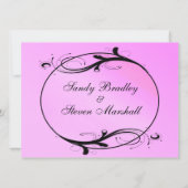 Pink Fairytale Faire-part de mariage (Dos)