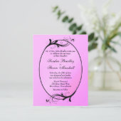 Pink Fairytale Faire-part de mariage (Debout devant)