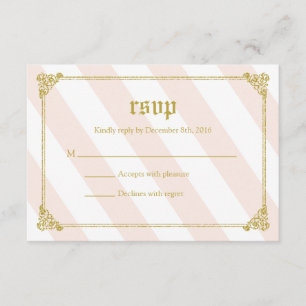Pink Fairytale Princess Baby shower carte RSVP