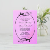 Pink Fairytale Weddenschap Kaart (Staand voorkant)