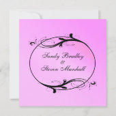 Pink Fairytale Weddenschap Kaart (Achterkant)