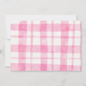 Pink Farm Photo 1er Anniversaire Invitation (Dos)