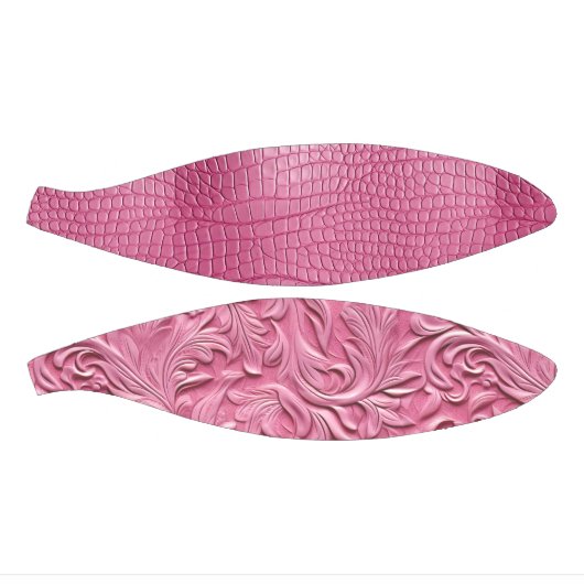 Pink Faux Alligator Animal Basketbal (Panelen)