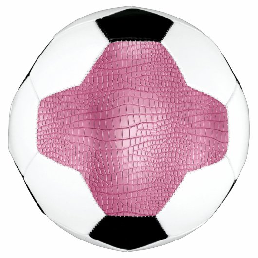 Pink Faux Alligator Animal Voetbal (Voorkant)