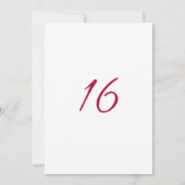 Pink Faux Foil Sweet 16 Anniversaire Invitation (Dos)