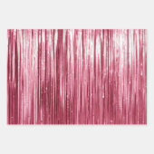 Pink Faux Glitter & Glam Inpakpapier Vel (Voorkant 2)